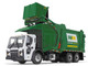 Mack LR Waste Management Refuse Garbage Truck with McNeilus Meridian Front Loader White and Green with Trash Bin 1/34 Diecast Model First Gear FG10-4292D