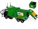 Mack LR Waste Management Refuse Garbage Truck with McNeilus Meridian Front Loader White and Green with Trash Bin 1/34 Diecast Model First Gear FG10-4292D