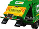 Mack LR Waste Management Refuse Garbage Truck with McNeilus Meridian Front Loader White and Green with Trash Bin 1/34 Diecast Model First Gear FG10-4292D