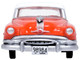 1954 Pontiac Chieftain 4 Door Coral Red with Winter White Top 1/87 HO Scale Diecast Model Car Oxford Diecast 87PC54004