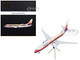Boeing 737 800 Commercial Aircraft American Airlines AirCal Gray with Stripes Gemini 200 Series 1/200 Diecast Model Airplane GeminiJets G2AAL474