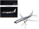 Boeing 737 800 Commercial Aircraft American Airlines AstroJet Silver with Red Stripes Gemini 200 Series 1/200 Diecast Model Airplane GeminiJets G2AAL990