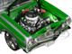 1965 Chevrolet El Camino Custom Calypso Green Metallic with Silver Graphics Southern Kings Customs Limited Edition to 210 pieces Worldwide 1/18 Diecast Model Car ACME A1805415