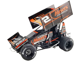 Winged Sprint Car #2 David Gravel Huset s Speedway Big Game Motorsports World of Outlaws 2023 1/18 Diecast Model Car ACME A1823005