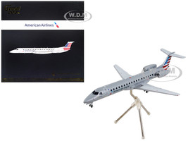 Embraer ERJ 145 Commercial Aircraft American Airlines American Eagle Gray with Striped Tail Gemini 200 Series 1/200 Diecast Model Airplane GeminiJets G2AAL1023