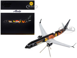 Boeing 737 900ER Commercial Aircraft with Flaps Down Alaska