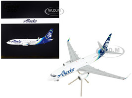Boeing 737 700BDSF Commercial Aircraft Alaska Air Cargo White with Blue Tail Gemini 200 Series 1/200 Diecast Model Airplane GeminiJets G2ASA1019