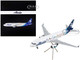 Airbus A320 Commercial Aircraft Alaska Airlines Fly With Pride White with Blue Tail Gemini 200 Series 1/200 Diecast Model Airplane GeminiJets G2ASA1047