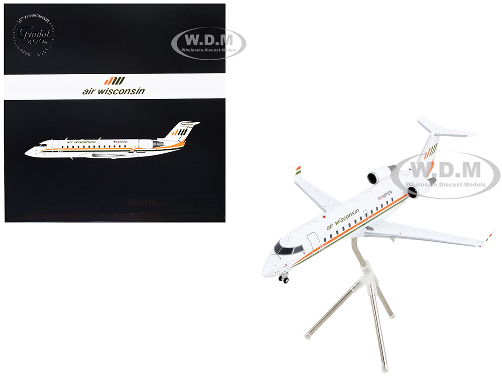 Bombardier CRJ200 Commercial Aircraft Air Wisconsin White