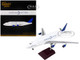 Boeing 747LCF Commercial Aircraft Dreamlifter White with Blue Tail Gemini 200 Series 1/200 Diecast Model Airplane GeminiJets G2BOE1003