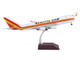 Boeing 747 400F Commercial Aircraft Kalitta Air White with Stripes Gemini 200 Interactive Series 1/200 Diecast Model Airplane GeminiJets G2CKS928