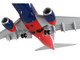 Boeing 737 700 Commercial Aircraft with Flaps Down Southwest Airlines Lone Star One Texas Flag Livery Gemini 200 Series 1/200 Diecast Model Airplane GeminiJets G2SWA1009F