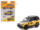Land Rover Defender 90 Trophy Edition Yellow and White with Black Top and Roof Rack Global64 Series 1/64 Diecast Model Tarmac Works T64G-019-TE