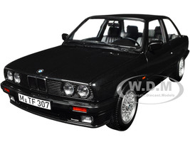 1988 BMW 325i Diamond Black Metallic 1/18 Diecast Model Car Norev 183203