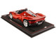 Ferrari SP3 Daytona Icona Series Red Magma Metallic with DISPLAY CASE Limited Edition to 899 pieces Worldwide 1/18 Model Car BBR P18214A