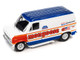 1965 Volkswagen Type 2 Transporter Van White with Red Top Schwinn & 1976 Ford Econoline Van White with Red & Blue Graphics Mongoose USA Factory Team BMX Freestyle Set of 2 Cars 2 Packs 2023 Release 2 1/64 Diecast Model Cars Johnny Lightning JLPK022-JLSP342A