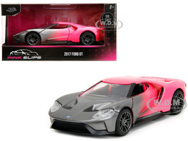 2017 Ford GT Light Red Metallic with Black Stripe Pink Slips