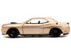 2012 Dodge Challenger SRT8 Gold Metallic with Black Hood Pink Slips Series 1/32 Diecast Model Car Jada 34855