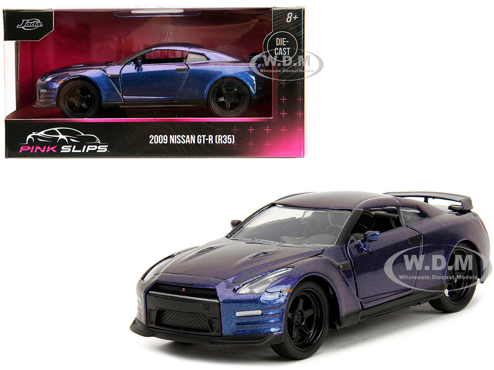 2009 Nissan GT R R35 Purple Metallic Pink Slips Series 1/32