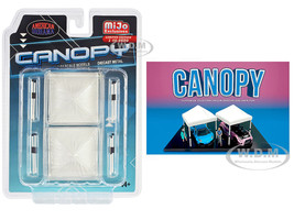 Canopy 2 Piece Set White Limited Edition to 3600 pieces Worldwide 1/64 Scale Models by American Diorama AD-76523MJ