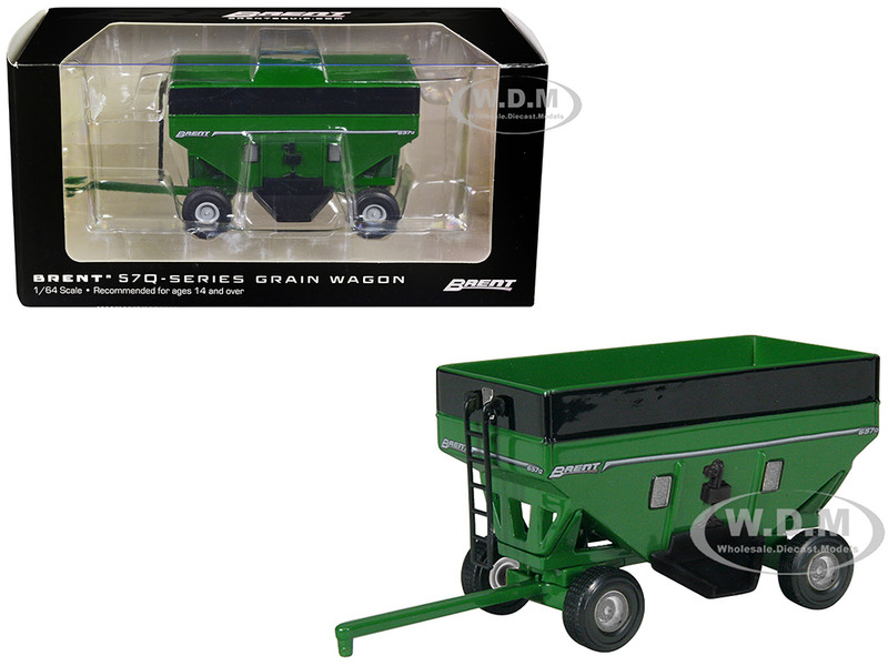 Brent 657Q Grain Train Wagon Green 1/64 Diecast Model SpecCast UBC034