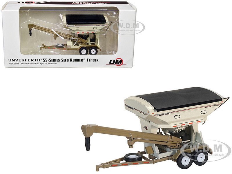 Unverferth 2755XL Seed Tender Beige and Light Brown 1/64 Diecast Model SpecCast UBC055