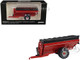 Brent 1198 Avalanche Grain Cart with Tires Red 1/64 Diecast Model SpecCast UBC059