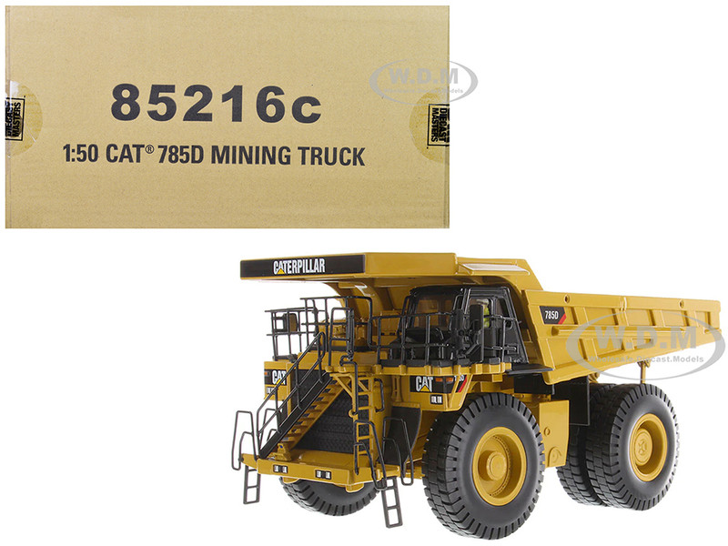 CAT Caterpillar 785D Mining Truck Yellow with Operator Core Classics Series 1/50 Diecast Model Diecast Masters 85216C