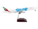 Boeing 777 300ER Commercial Aircraft Emirates Airlines Dubai Expo 2020 White with Blue Graphics Gemini 200 Series 1/200 Diecast Model Airplane GeminiJets G2UAE776
