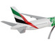 Boeing 777 300ER Commercial Aircraft Emirates Airlines Dubai Expo 2020 White with Green Graphics Gemini 200 Series 1/200 Diecast Model Airplane GeminiJets G2UAE799