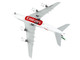 Airbus A380 800 Commercial Aircraft Emirates Airlines A6 EUV White with Striped Tail Gemini 200 Series 1/200 Diecast Model Airplane GeminiJets G2UAE1049