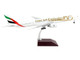 Boeing 777 300ER Commercial Aircraft Emirates Airlines 50th Anniversary of UAE White with Striped Tail Gemini 200 Series 1/200 Diecast Model Airplane GeminiJets G2UAE1055