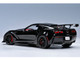 2019 Chevrolet Corvette C7 ZR1 Black with Carbon Top 1/18 Model Car Autoart 71276