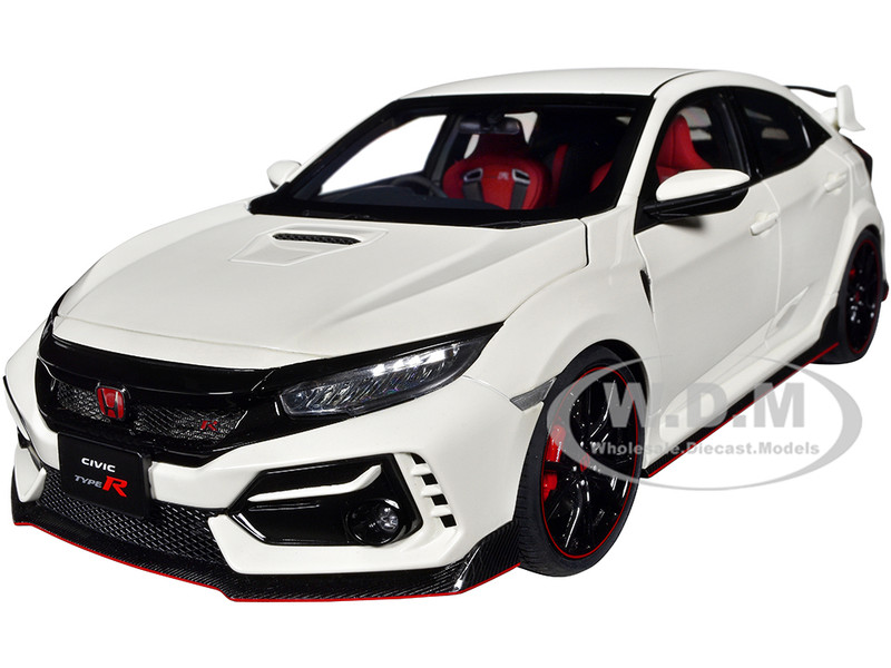 2021 Honda Civic Type R FK8 RHD Right Hand Drive Championship White 1/18 Model Car Autoart 73220