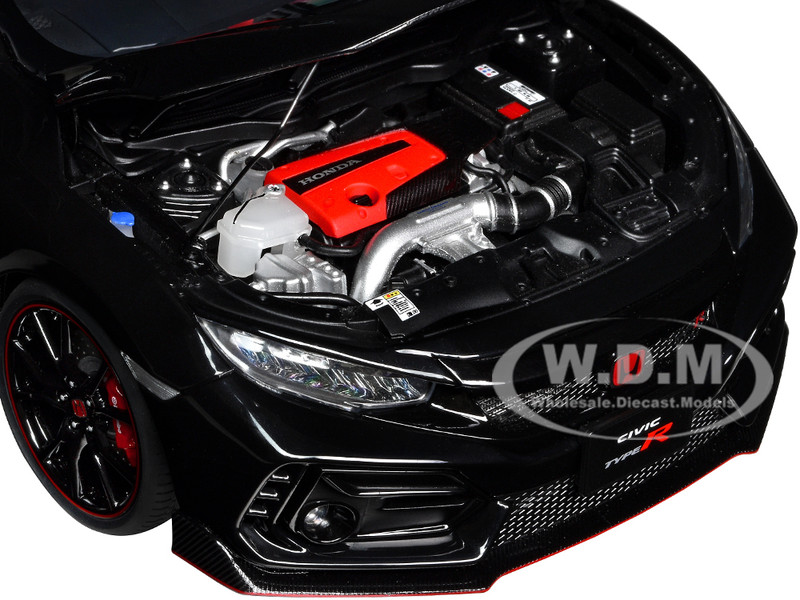 2021 HONDA CIVIC TYPE R (FK8) RHD CRYSTAL BLACK PEARL 1/18 CAR BY