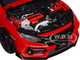 2021 Honda Civic Type R FK8 RHD Right Hand Drive Flame Red 1/18 Model Car Autoart 73223