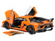 Lamborghini Aventador SVJ Arancio Atlas Pearl Orange 1/18 Model Car Autoart 79218