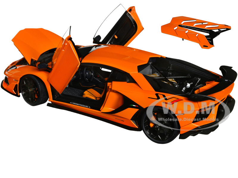 Lamborghini Aventador SVJ Arancio Atlas Pearl Orange 1/18