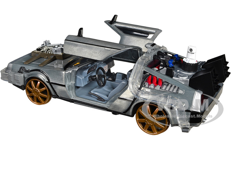 DELOREAN TIME MACHINE TRAIN VER. W/LIGHTS BACK TO THE FUTURE