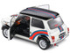 1998 Mini Cooper Sport White Metallic with Black Top and Stripes Martini Racing 1/18 Diecast Model Car Solido S1800610