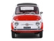 1965 Fiat 500 L Red and White with Red Interior Robe Di Kappa 1/18 Diecast Model Car Solido S1801408