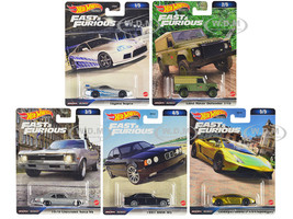 Fast & Furious 2023 5 piece Set D Diecast Model Cars Hot Wheels HNW46-956D