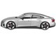 2022 Audi RS e tron GT Silver Metallic with Sunroof 1/18 Diecast Model Car Bburago 11050sil