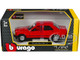 Mercedes Benz 190 E 2 6 Red 1/24 Diecast Model Car Bburago 21103rd