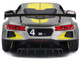 2020 Chevrolet Corvette C8 R #4 Silver Metallic with Yellow Stripes Race Series 1/24 Diecast Model Car Bburago 28024