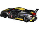 2020 Chevrolet Corvette C8 R #4 Silver Metallic with Yellow Stripes Race Series 1/24 Diecast Model Car Bburago 28024