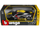 2020 Chevrolet Corvette C8 R #4 Silver Metallic with Yellow Stripes Race Series 1/24 Diecast Model Car Bburago 28024