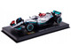 Mercedes AMG F1 W13 E Performance #63 George Russell F1 Formula One World Championship 2022 with Display Case 1/43 Diecast Model Car Bburago 38066GR