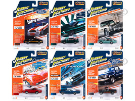 Classic Gold Collection 2023 Set A of 6 Cars Release 1 1/64 Diecast Model Cars by Johnny Lightning JLCG031A
