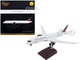 Boeing 787 9 Commercial Aircraft with Flaps Down Air Canada White with Black Tail Gemini 200 Series 1/200 Diecast Model Airplane GeminiJets G2ACA1058F